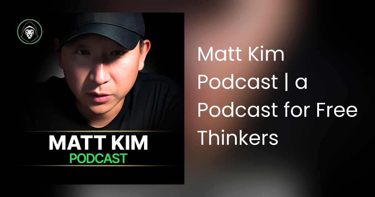 Discussing my "Antisemite of the Week" award on the Matt Kim Podcast